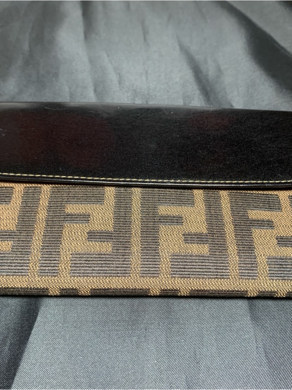 Fendi Zucca Canvas Bifold Wallet in Brown and Black - Picture 3 of 17